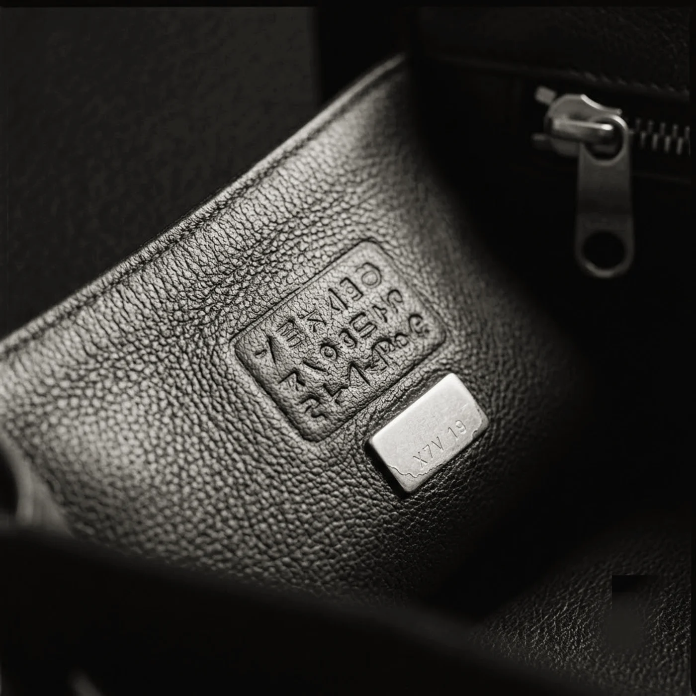 The blind stamp — read the era, not the name.