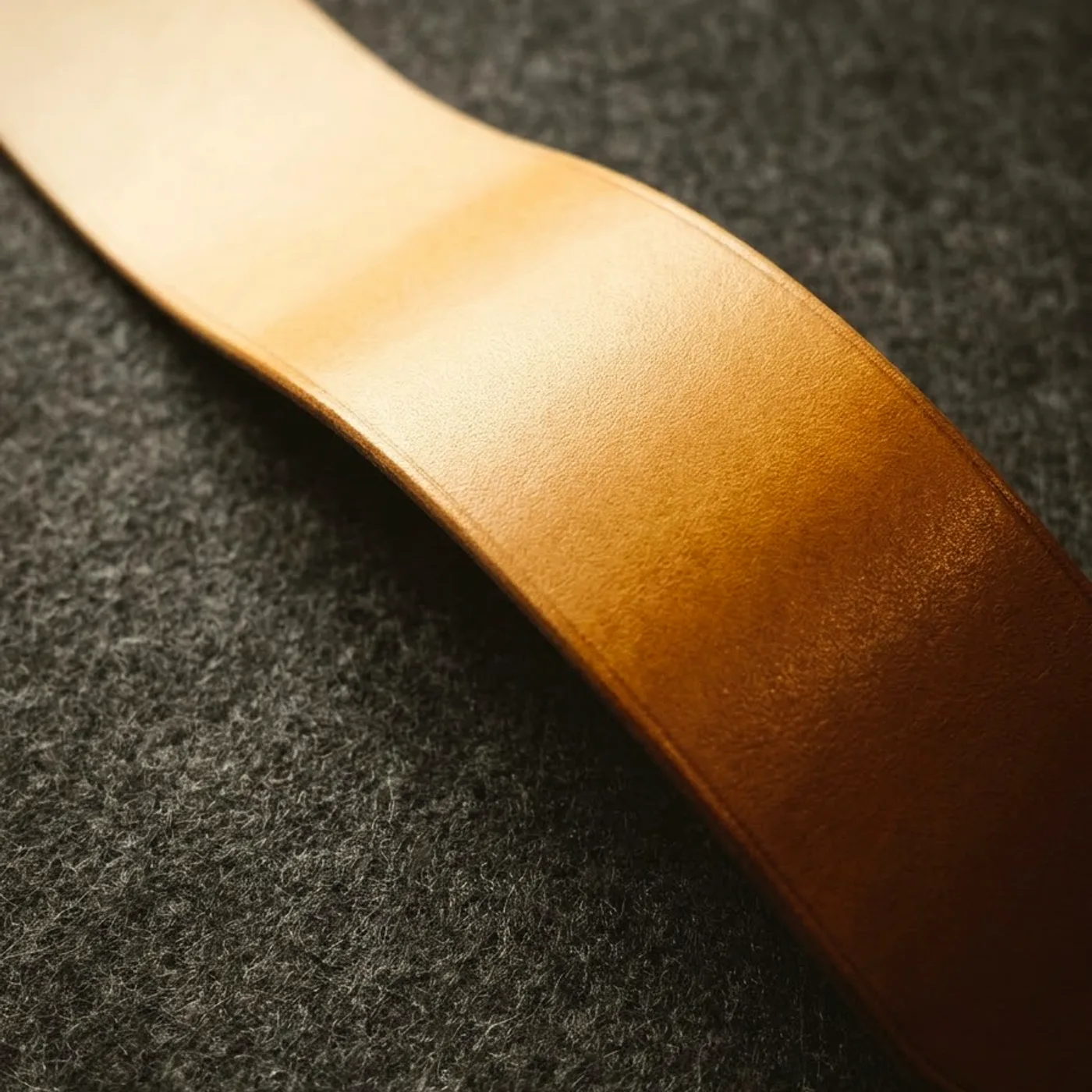 Vachetta trim — reading the natural patina.